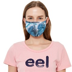 Dolphin Swimming Sea Ocean Cloth Face Mask (adult) by Cemarart