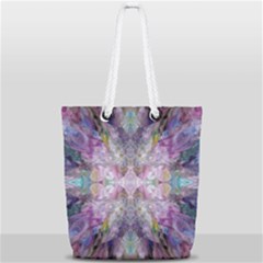 Blended Butterfly Full Print Rope Handle Tote (small) by kaleidomarblingart