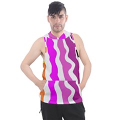 Warp Liquid Multicolor Kids Men s Sleeveless Hoodie by Cemarart