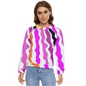 Warp Liquid Multicolor Kids Women s Long Sleeve Raglan T-Shirt View1