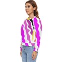 Warp Liquid Multicolor Kids Women s Long Sleeve Raglan T-Shirt View2