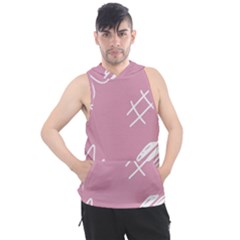 Elements Scribble Wiggly Lines Men s Sleeveless Hoodie by Cemarart