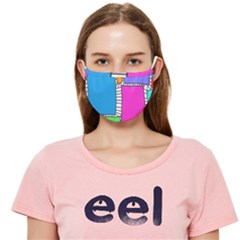 Shapes Texture Colorful Cartoon Cloth Face Mask (adult) by Cemarart