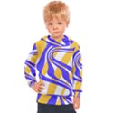 Print Pattern Warp Lines Kids  Hooded Pullover View1