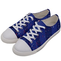 Texture Multicolour Ink Dip Flare Women s Low Top Canvas Sneakers by Cemarart