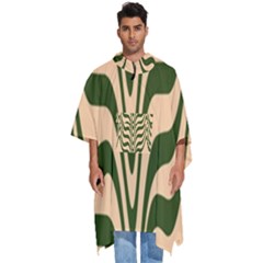 Swirl Pattern Abstract Marble Men s Hooded Rain Ponchos by Cemarart