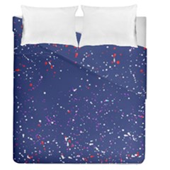 Texture Grunge Speckles Dots Duvet Cover Double Side (queen Size) by Cemarart