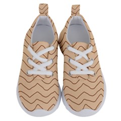 Background Wavy Zig Zag Lines Running Shoes by Cemarart