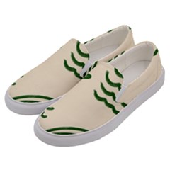 Elements Scribbles Wiggly Lines Men s Canvas Slip Ons by Cemarart