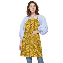 Blooming Flowers Of Lotus Paradise Pocket Apron by pepitasart