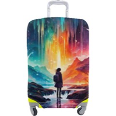 Starry Night Wanderlust: A Whimsical Adventure Luggage Cover (large) by stine1