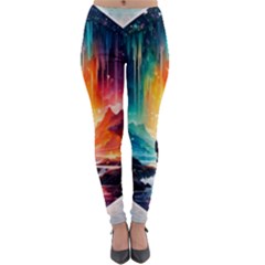 Starry Night Wanderlust: A Whimsical Adventure Lightweight Velour Leggings by stine1