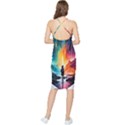 Starry Night Wanderlust: A Whimsical Adventure Bodycon Cross Back Summer Dress View2