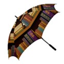 Book Nook Books Bookshelves Comfortable Cozy Literature Library Study Reading Room Fiction Entertain Golf Umbrellas View2