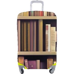 Books Bookshelves Office Fantasy Background Artwork Book Cover Apothecary Book Nook Literature Libra Luggage Cover (large) by Grandong