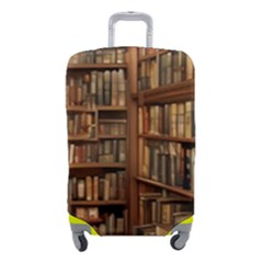 Room Interior Library Books Bookshelves Reading Literature Study Fiction Old Manor Book Nook Reading Luggage Cover (small) by Grandong