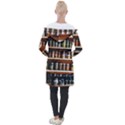 Alcohol Apothecary Book Cover Booze Bottles Gothic Magic Medicine Oils Ornate Pharmacy Longline Hooded Cardigan View2