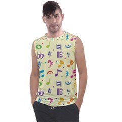 Seamless Pattern Musical Note Doodle Symbol Men s Regular Tank Top by Apen