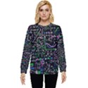 Math Linear Mathematics Education Circle Background Hidden Pocket Sweatshirt View1