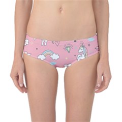 Cute Unicorn Seamless Pattern Classic Bikini Bottoms by Apen