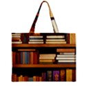 Book Nook Books Bookshelves Comfortable Cozy Literature Library Study Reading Room Fiction Entertain Zipper Mini Tote Bag View1