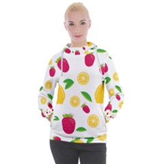 Strawberry Lemons Fruit Women s Hooded Pullover by Askadina