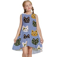 Cat Cat Background Animals Little Cat Pets Kittens Kids  Frill Swing Dress by Maspions