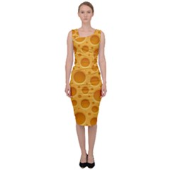 Cheese Texture Food Textures Sleeveless Pencil Dress by nateshop