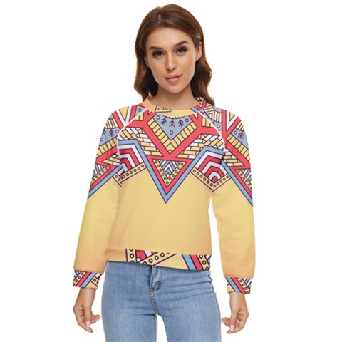 Mandala Sun Women s Long Sleeve Raglan T-shirt by goljakoff