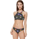 Bird Flower Plant Nature Banded Triangle Bikini Set View1