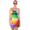 bring colors to your day One Shoulder Ring Trim Bodycon Dress View1