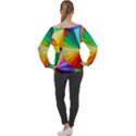 bring colors to your day Off Shoulder Long Sleeve Velour Top View2