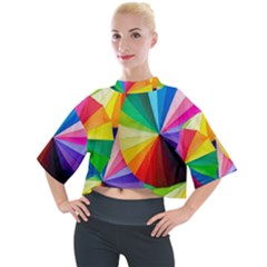 Bring Colors To Your Day Mock Neck T-shirt by elizah032470