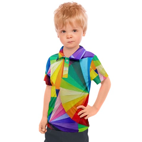 Bring Colors To Your Day Kids  Polo T-shirt by elizah032470