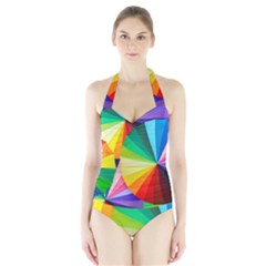 Bring Colors To Your Day Halter Swimsuit by elizah032470