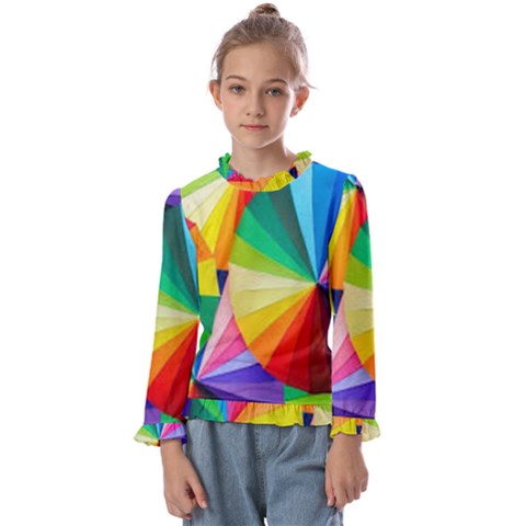 Bring Colors To Your Day Kids  Frill Detail T-shirt by elizah032470