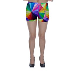 Bring Colors To Your Day Skinny Shorts by elizah032470