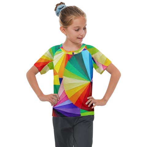 Bring Colors To Your Day Kids  Mesh Piece T-shirt by elizah032470