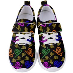 Pattern-repetition-snail-blue Women s Velcro Strap Shoes by Maspions