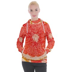 Grapefruit-fruit-background-food Women s Hooded Pullover by Maspions