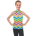 Chevron Pattern Design Texture Kids  Sleeveless Polo T-Shirt View1