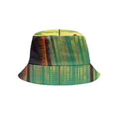 Nature Swamp Water Sunset Spooky Night Reflections Bayou Lake Bucket Hat (kids) by Posterlux