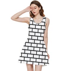 Bricks Wall Pattern Seamless Inside Out Racerback Dress by Maspions