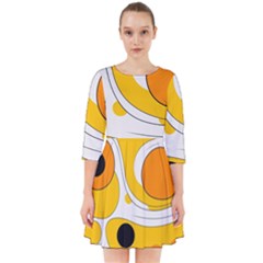 Abstract Pattern Smock Dress by Maspions