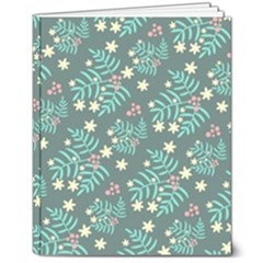 Illustration Pattern Seamless 8  X 10  Softcover Notebook by Maspions