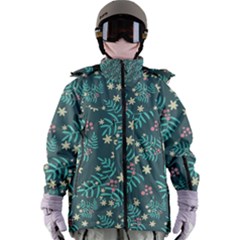 Illustration Pattern Seamless Women s Zip Ski And Snowboard Waterproof Breathable Jacket by Maspions