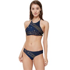 Starsstar Glitter Banded Triangle Bikini Set