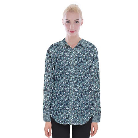 Paisley 1 Womens Long Sleeve Shirt by DinkovaArt