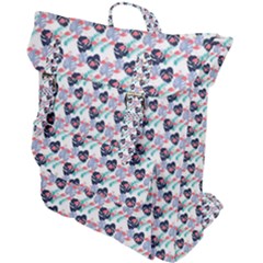 Beautiful Pattern Buckle Up Backpack by Sparkle