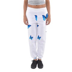 Butterfly-blue-phengaris Women s Jogger Sweatpants by saad11